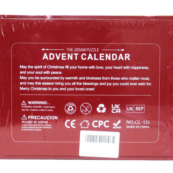ADVENT CALENDAR Christmas Jigsaw Puzzle 1008 Pieces, Santa Claus & Reindeer ~NEW - Picture 3 of 3